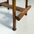Mid-Century Modern Italian Wooden Structure & Faux Leather Seat High Stool, 1970s For Sale - Image 3 of 14