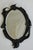 Stunning Early 20th Century Swedish Wrought Iron Wall Mirror. Beautiful frame in wrought iron to look like a leaf...