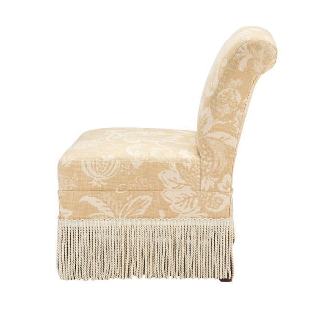 American American Eastlake Upholstered Slipper Chair on Castors, C. 1880 For Sale - Image 3 of 11