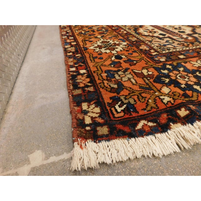 Red Vintage Persian Bakhtiar Rug For Sale - Image 8 of 13
