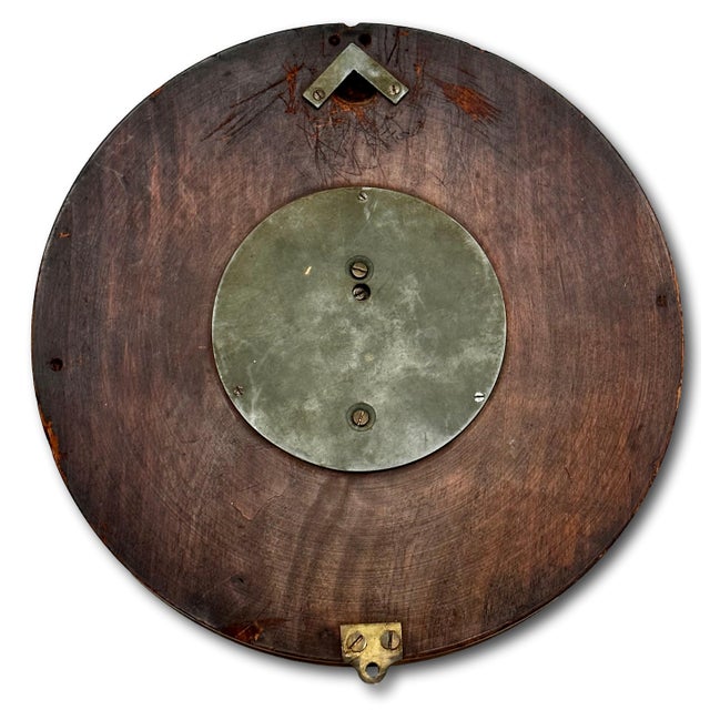 Nice Quality Antique European Hand Carved Walnut Wall Barometer - Circa Late 19th Century For Sale - Image 15 of 17