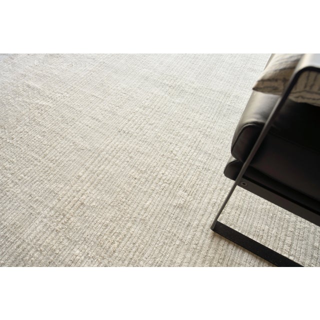 Exquisite Rugs Rossini Handmade Nylon & PET Yarn Ivory Rug-6'X9' For Sale In Los Angeles - Image 6 of 7