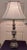 Mid century modern silvered pearced metal table lamp. It has a three way touch adaptor included. The finial threads are...