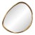 Monte Asymmetric Mirror, Antique Gold Leaf For Sale