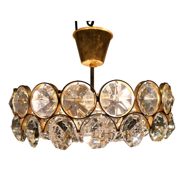 Vintage Chandelier by Christoph Palme for Palwa, 1960s For Sale