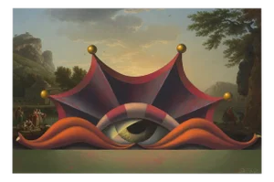 Juris Dimiters, The Fateful Moment, 2015, Oil Painting & Digital Print