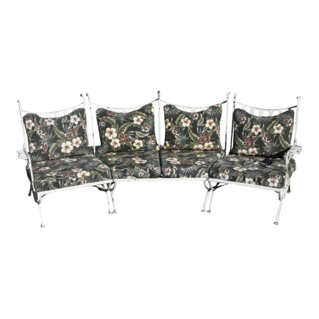 outdoor wrought iron couch