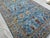 Art Deco Blue Sultani Wool Area Rug With Persian Floral Design, 6'6" X 9'10" For Sale - Image 3 of 14