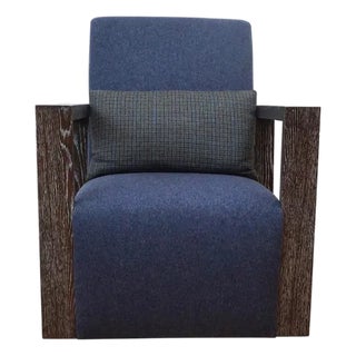 Paris Lounge Chair, Café Latte Cerused Oak For Sale