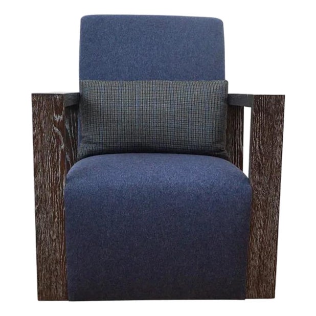 Paris Lounge Chair, Café Latte Cerused Oak For Sale