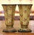 French Pair of Early 20th Century French Hand-Painted Composition Flower Vases For Sale - Image 3 of 8