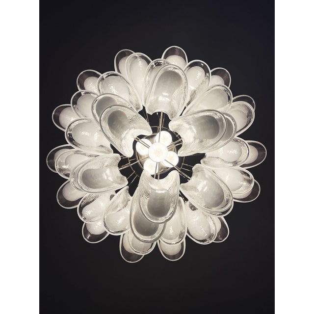 Vintage Italian Murano Chandelier in the style of Mazzega, 1990 For Sale - Image 10 of 18