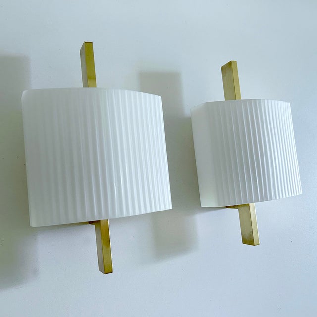 Vintage Space Age Brass Sconces from Hillebrand Lighting, 1960s, Set of 2 For Sale - Image 10 of 18