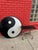 Retro Xl Yin Yang Sign Vintage 90s. XL made of wood, can be hung on wall