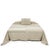 Belgian Linen and Wool Throw Natural With Black Stripes For Sale - Image 9 of 11