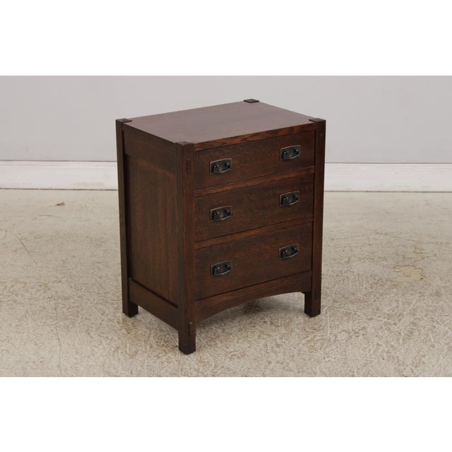 Age: C.2008 Details: Finish no.31 Dovetailed Drawer Construction High Quality Construction Arts & Crafts Hammered Copper...