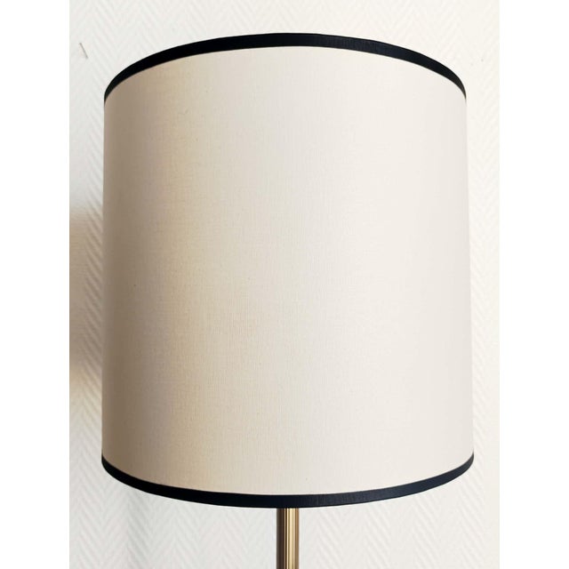 1950s Vintage Brass Tripod Floor Lamp, 1950 For Sale - Image 5 of 11