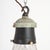Glass Antique Reclaimed Glass Pendant Light from Holophane, 1950s For Sale - Image 7 of 9