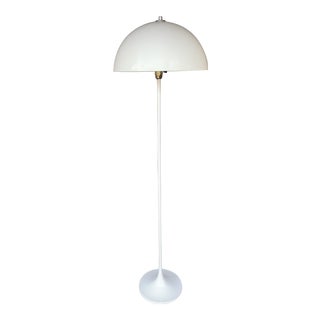 Mid Century Modern White Verner Panton Floor Lamp For Sale