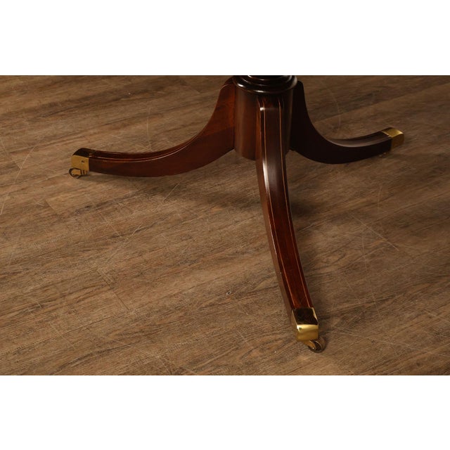 Federal Style Double Pedestal Mahogany Dining Table For Sale - Image 10 of 18