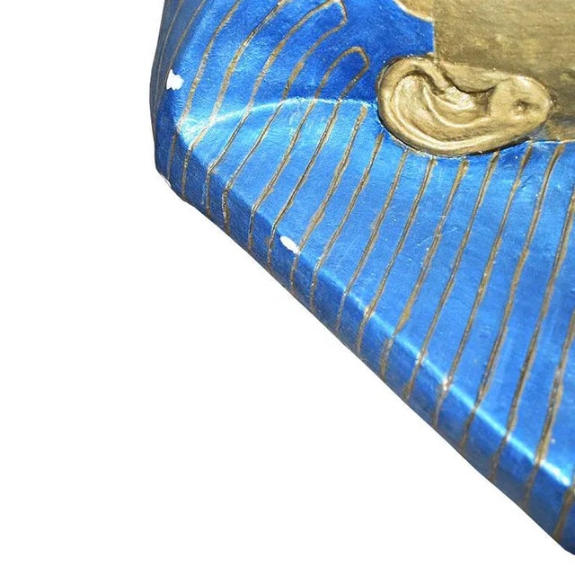 Traditional Plaster Egyptian Wall Hanging Bust of King Tut For Sale - Image 3 of 9