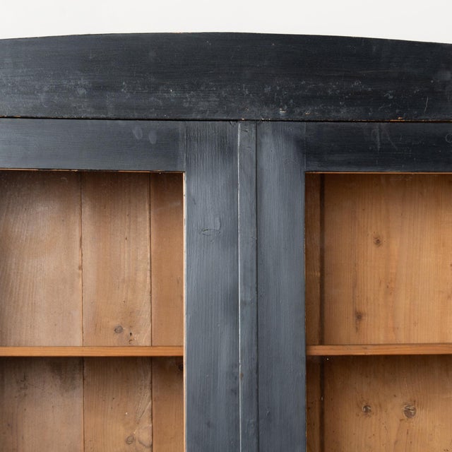 Pair of Early 20th Century Black Painted Pine Bookcases For Sale - Image 4 of 10