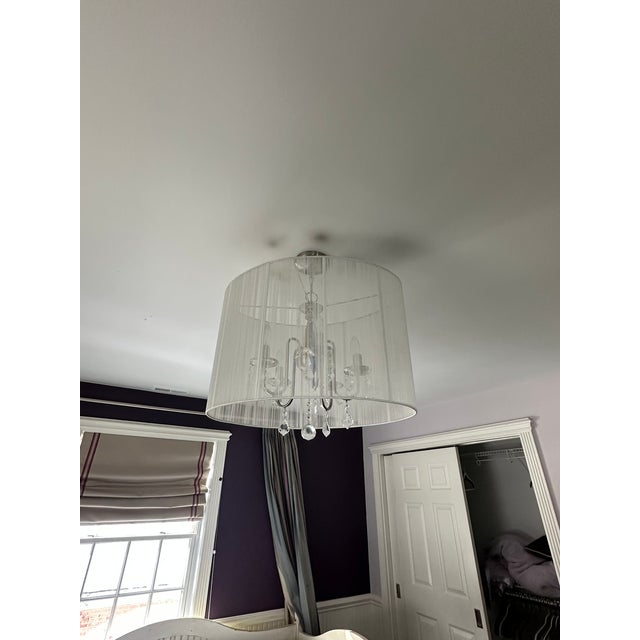 White Grange Furniture Sleigh Bed Soft Whitewashed Wood For Sale - Image 8 of 9