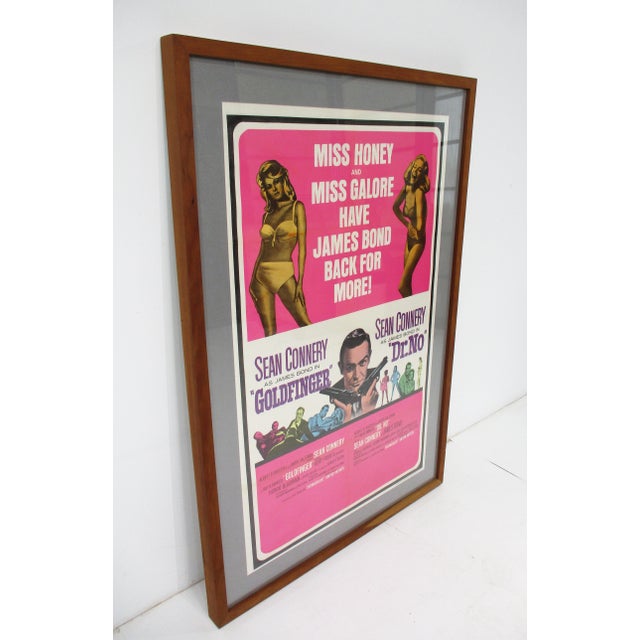 United Artists Corporation Vintage James Bond 1966 Goldfinger Dr. No Movie Theater Poster For Sale - Image 4 of 12