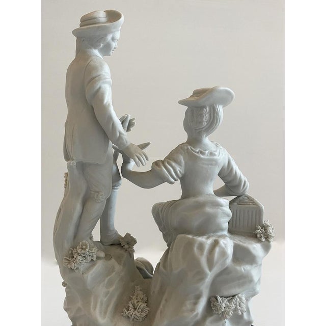 Elegant sculpture in Limoges porcelain entirely decorated by hand, with bronze base and painted details. Limoges porcelain...