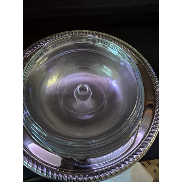 Vintage Fb Rogers Silver Co. #1158 Footed Casserole Dish For Sale - Image 9 of 9