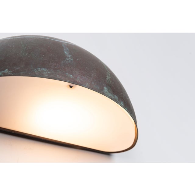 Gray Model 6650 Wall Lamp in Patinated Copper from Horn Belysning, 1980s For Sale - Image 8 of 11