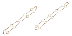 Van Cleef & Arpels 18Kt Yellow Gold Vintage Alhambra Necklace Mother of Pearl