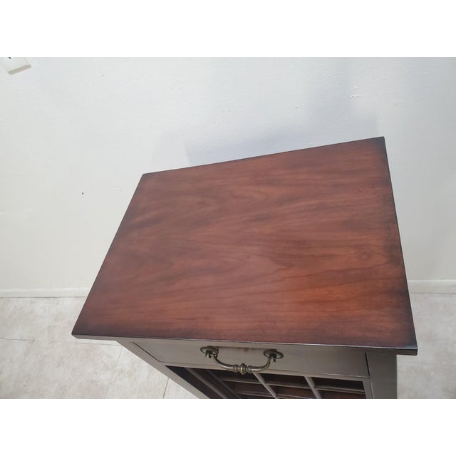 Ethan Allen 1990s Ethan Allen Wine Cabinet Display Tuscany For Sale - Image 4 of 13