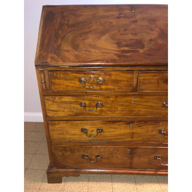 Early 19th Century Georgian Period Slant-Front Mahogany Desk For Sale - Image 12 of 13