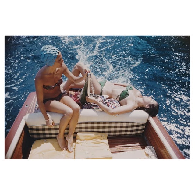 Slim Aarons, Vuccino and Rava, Estate Stamped Photographic Print, 1958 / 2020s For Sale