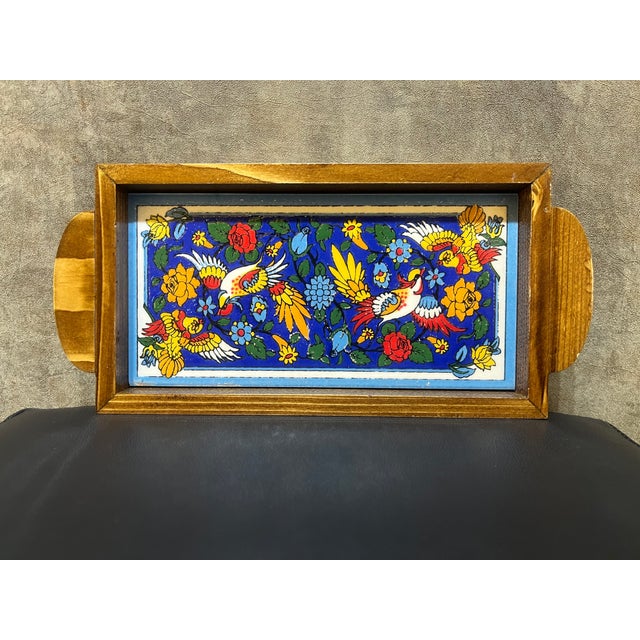 Artisan Textured Ceramic Tray. 1980s For Sale - Image 9 of 12