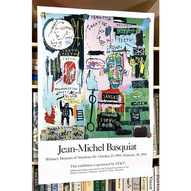 Figurative Jean Michel Basquiat Original 1992 Whitney Museum of American Art Exhibition Poster For Sale - Image 3 of 13