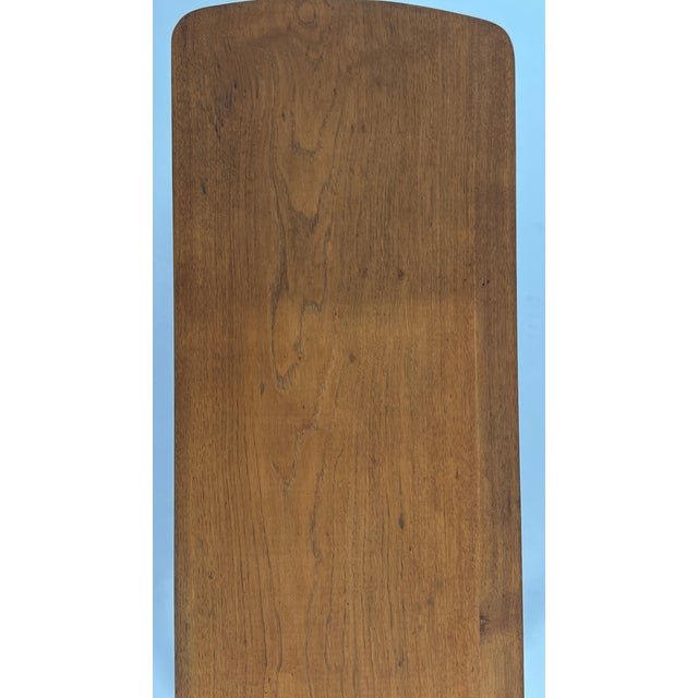 Brown Danish Wooden Bench, 1950s For Sale - Image 8 of 10
