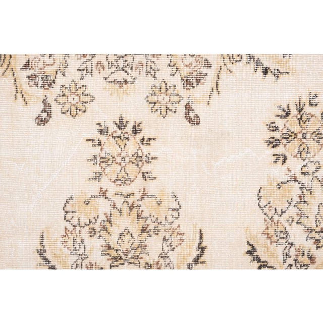 Vintage Oversize Turkish Oushak Rug With Soft Color 6'11" X 10'6" For Sale - Image 9 of 12