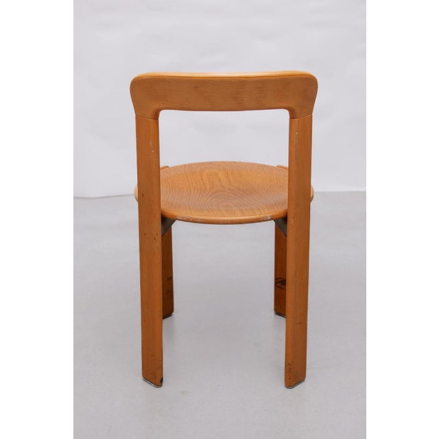 Wood Stacking Chairs by Bruno Rey for Kush & Co, 1970, Set of 6 For Sale - Image 7 of 18