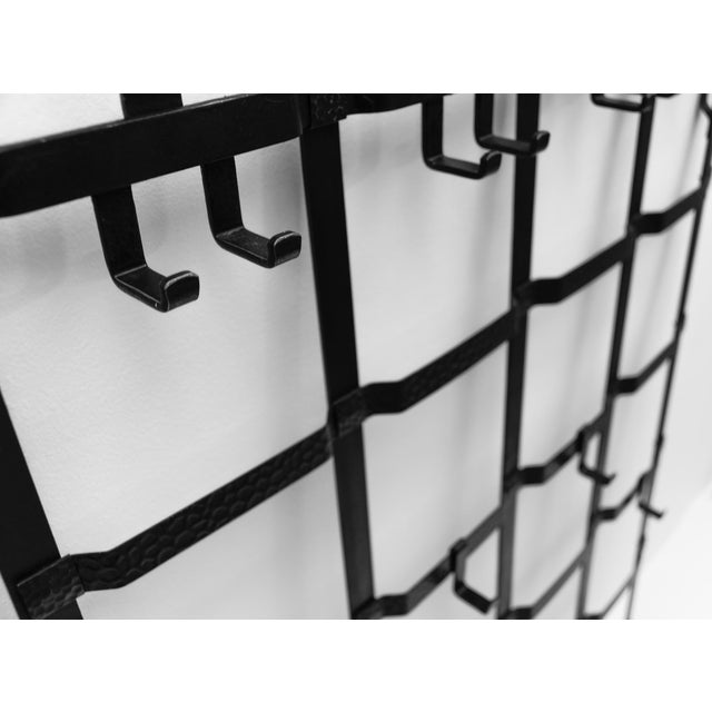 Mid-Century Modern Geometric 3D Wall Coat Rack, 1960s For Sale - Image 6 of 10