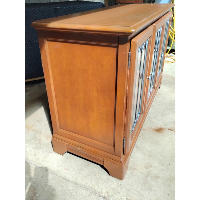 Late 20th Century Buffet Credenza Tv Stand Bookcase Sideboard For Sale - Image 6 of 10