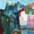 Contemporary Lets Move in Together - Original Contemporary House Painting, Acrylic on Canvas by Maria C Bernhardsson For Sale - Image 3 of 6
