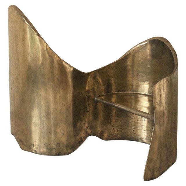 Toi & Moi Loveseat in Polished Brass Resin Over Inox by Atelier Ellery For Sale - Image 12 of 12