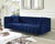 Bea Navy Velvet Sofa For Sale In Los Angeles - Image 6 of 8