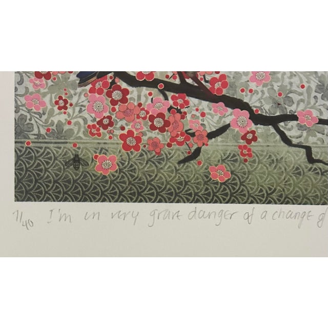 Original Lithograph of a Bird and Butterfly by Fiona Watson For Sale In Philadelphia - Image 6 of 8