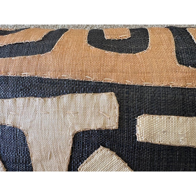Abstract Kuba Cloth Pillows Set For Sale - Image 3 of 5