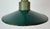 Industrial Petrol Enamel Military Pendant Lamp with Cast Aluminium Top, 1960s For Sale - Image 4 of 17