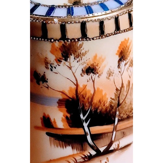 Vintage Handpainted Creamer & Sugar Set Japan For Sale - Image 4 of 14