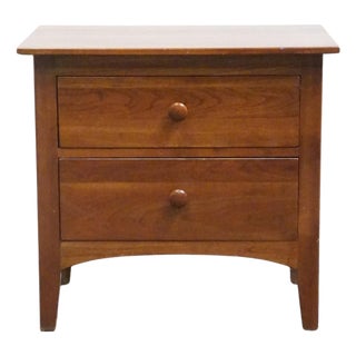 Ethan Allen American Impressions Collection Solid Cherry 24" Two Drawer Nightstand 24-5406 For Sale